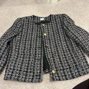 J. Crew Black and White Tweed Jacket